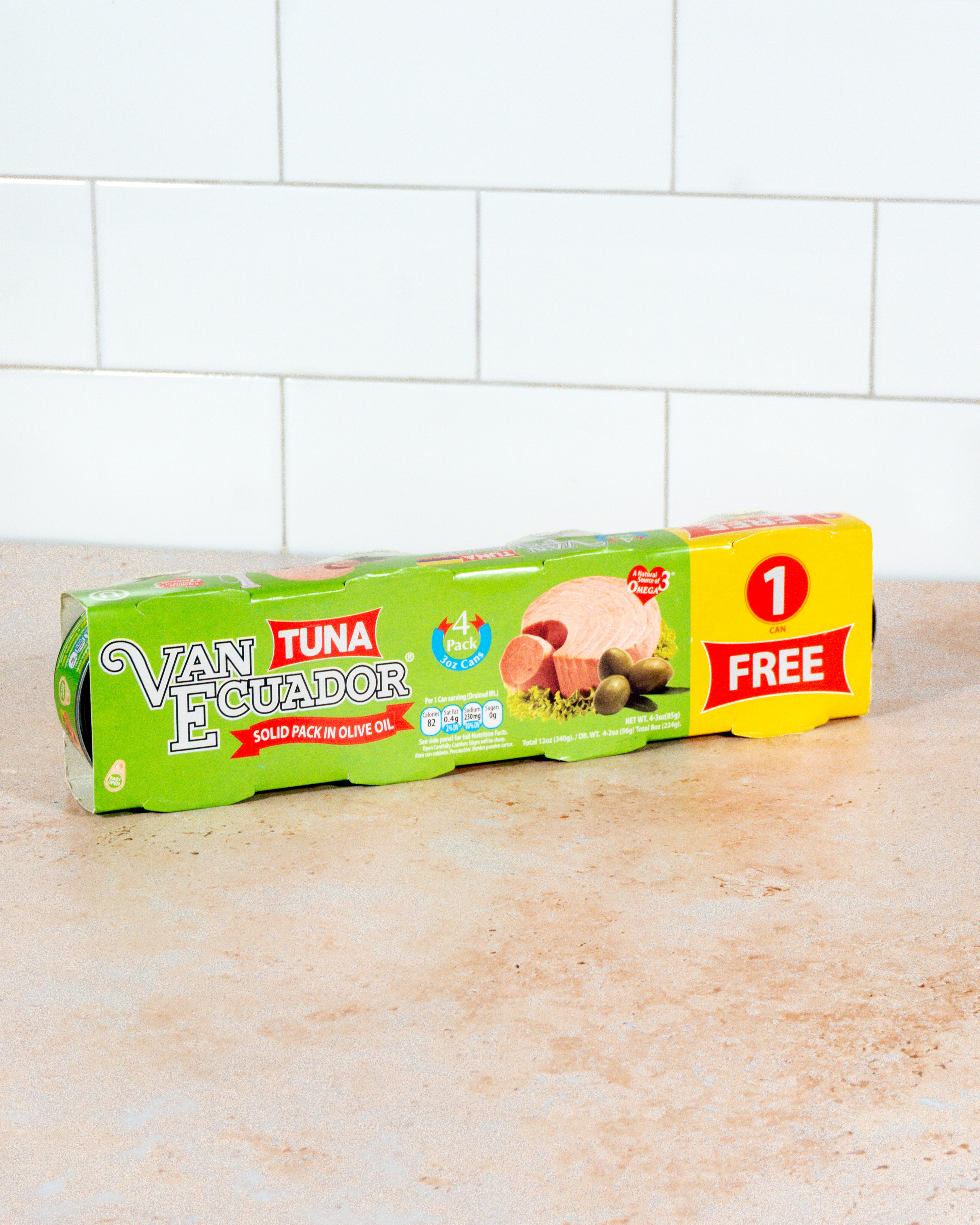 Solid Tuna in Olive Oil β Bold & Savory, 6 Clusters (4 Cans of 3 oz per Cluster)
