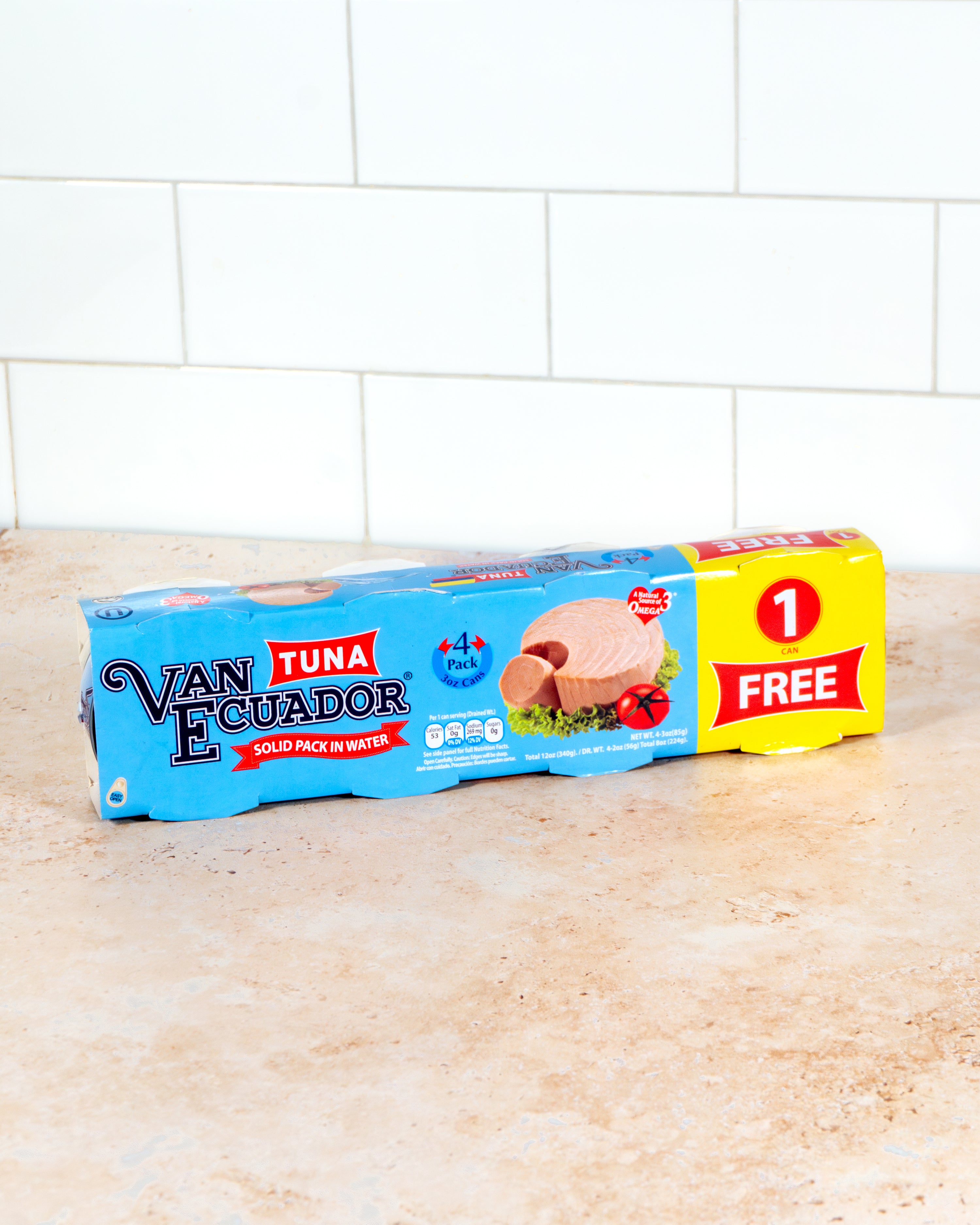 Solid Tuna in Water β Light & Protein-Packed, 6 Clusters (4 Cans of 3 oz per Cluster)